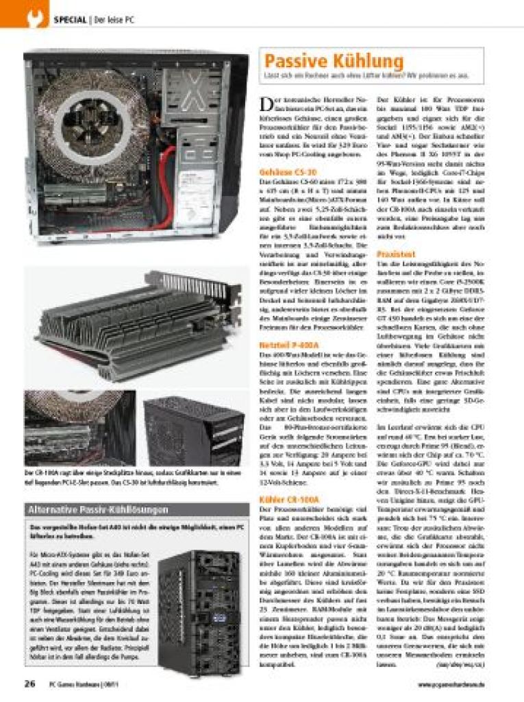 [04/07/2011] Vorschau auf PCGH 08/2011: 15 Seiten Silent-Special (Auswahl) (3)