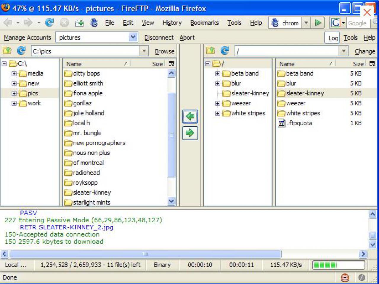 [29/08/2011] FireFTP 1.99.5 - Das Addon erweitert Ihren Firefox-Browser um einen guten und schnellen FTP-Client. Externe Software wird somit überflüssig. Download