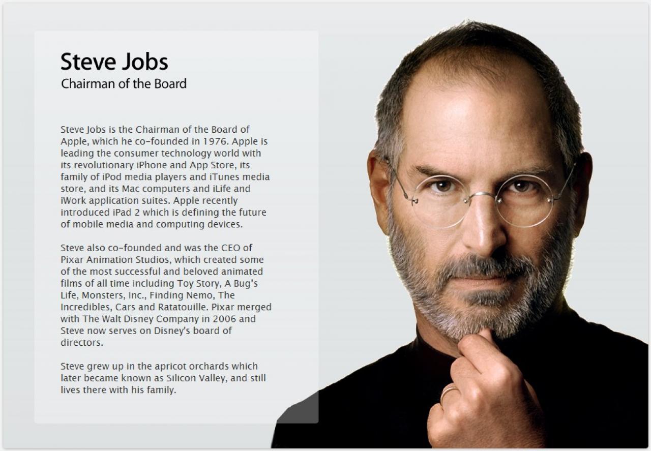 [25/08/2011] Steve Jobs tritt als Apple-Chef zurück