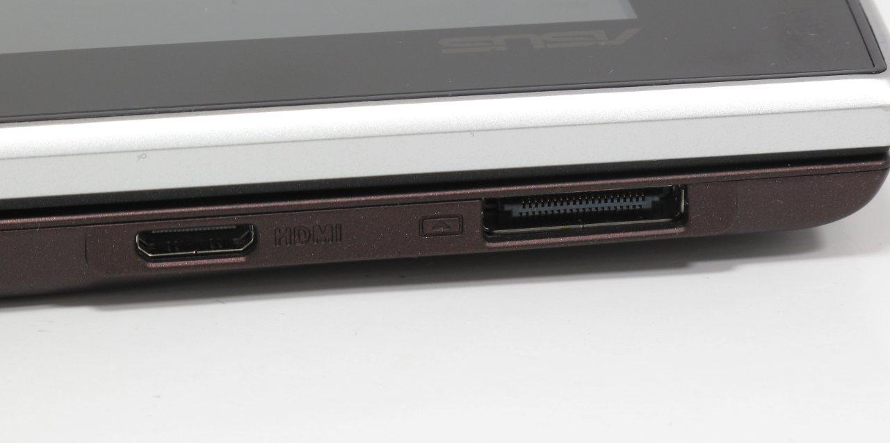 [31/08/2011] Asus Eee Pad Slider SL101: HDMI und PC-/Lade-Schnittstelle