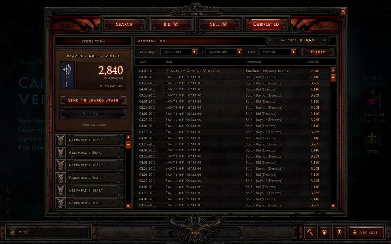 [18/08/2011] Auction House Completed gold