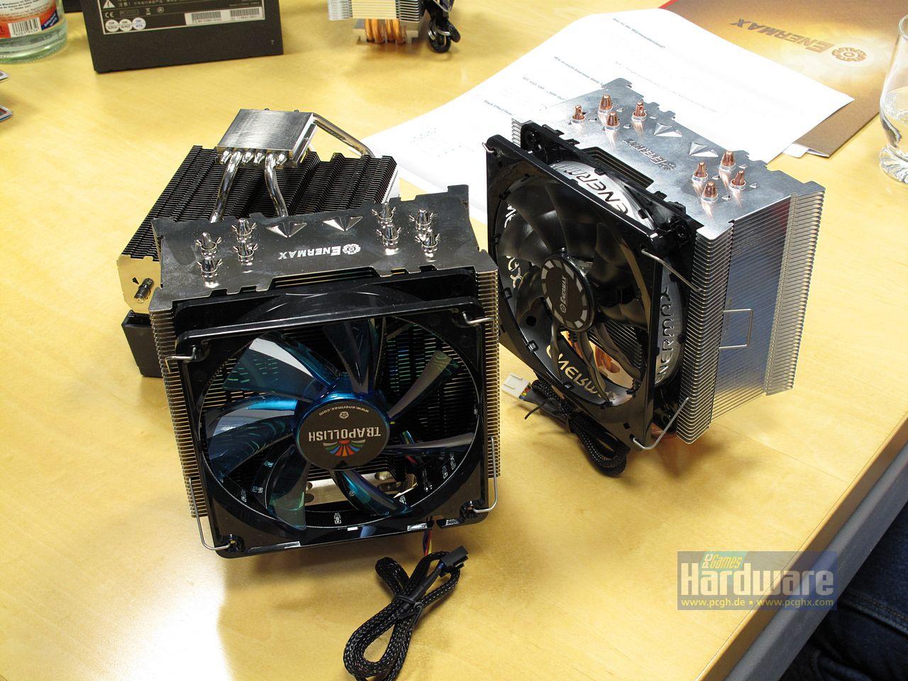 [04/08/2011] Enermax besuchte die Redaktion am 3. August und zeigte die neuen CPU-Kühler (1)