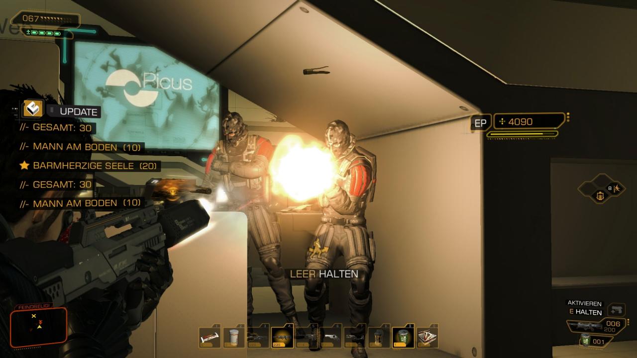 [22/08/2011] Cyber-Verschwörung mit Freiheit im Vorgehen: Der Director’s Cut von Deus Ex: Human Revolution bringt alle DLCs, verbesserte Mechaniken und die volle Dosis dunkle Cyber-Zukunftsatmosphäre.