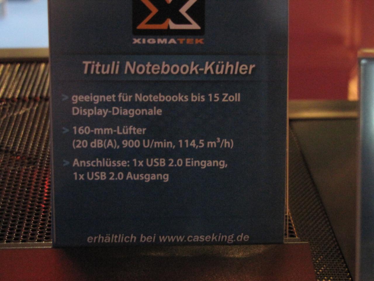 [17/08/2011] Gamescom Xigmatek Notebook Kuehler 7454