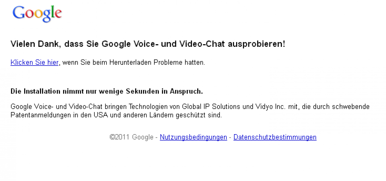 [04/08/2011] Dann müssen Sie die Dateien herunterladen. Google Mail Telefonie: Schritt für Schritt (Foto: PCGH) (3)