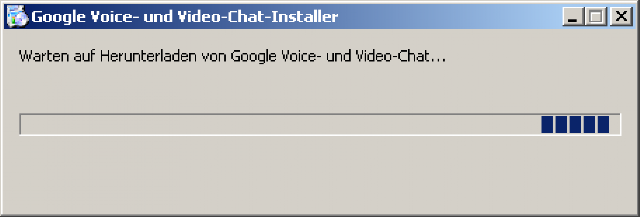 [04/08/2011] Das Herunterladen dauert etwas. Google Mail Telefonie: Schritt für Schritt (Foto: PCGH) (5)