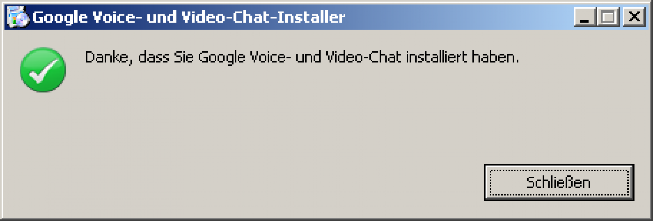 [04/08/2011] Nach der Installation sehen Sie diesen Dialog. Google Mail Telefonie: Schritt für Schritt (Foto: PCGH) (6)