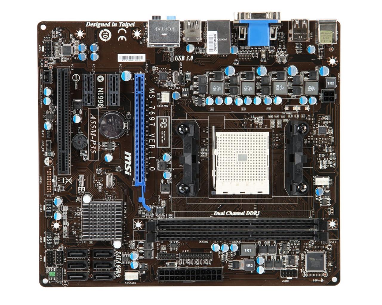 [31/08/2011] MSI A55M-P35: A55-Mainboard für Sockel FM1 im Mikro-ATX-Forma (2)