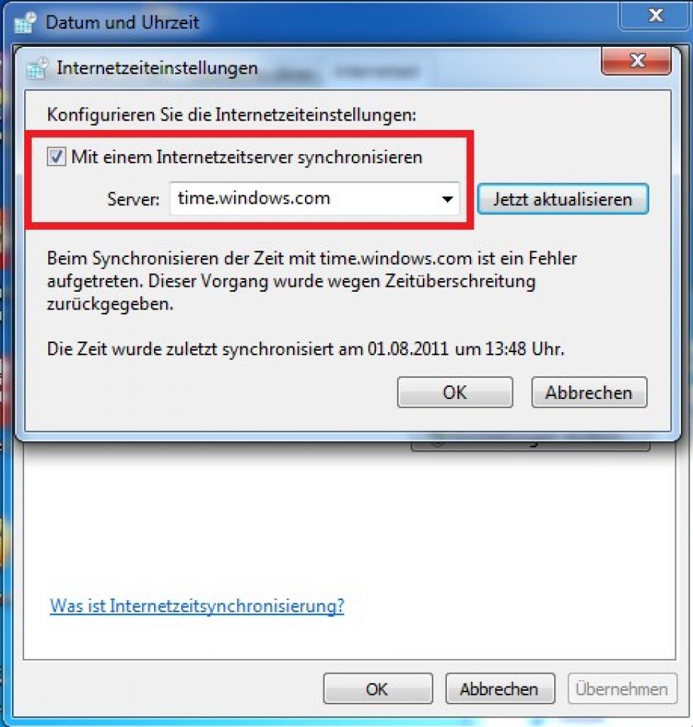 [03/08/2011] Wenn Sie es gerne genau nehmen können Sie Ihre Systemuhr mit diversen Zeitservern synchronisieren. Klicken Sie dafür mit der rechten Maustaste auf die Uhr in der Taskleiste und gehen Sie weiter auf 