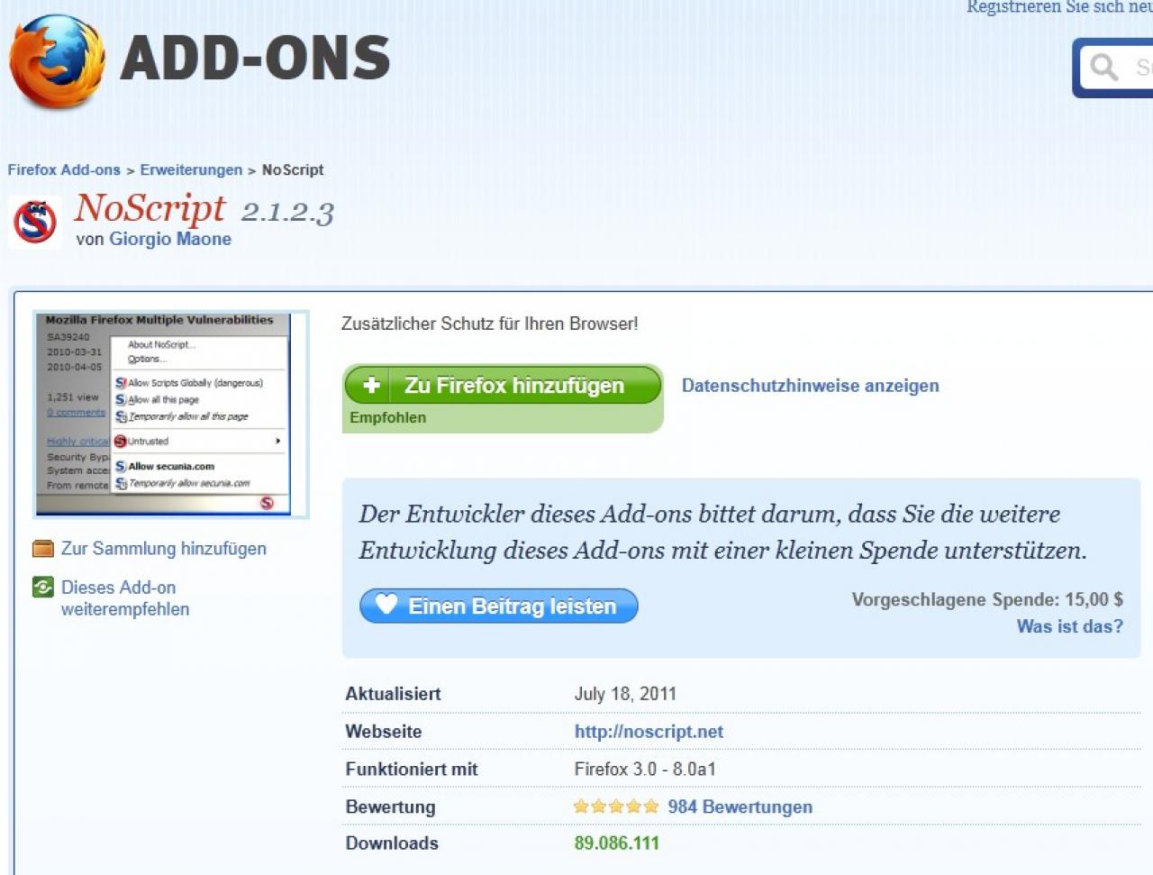 [09/08/2011] Viele Webseiten strotzen geradezu vor Javascript und Werbeelementen. Um dem entgegenzuwirken, sind bei den meisten Webbrowsern bereits Popup-Blocker eingebaut. Doch es gibt Tools, die den dargestellten Webinhalt noch weiter reduzieren. So kann zum Beispiel mit dem Firefox-Add-on 
