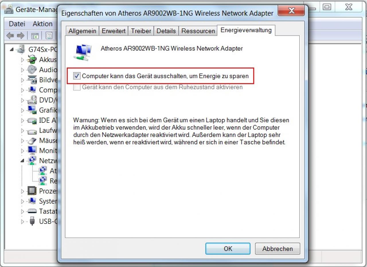 [09/08/2011] Es kann vorkommen, dass es nach dem Stand-by- oder Ruhezustand etwas dauert, bis die Verbindung zum vorherigen Drahtlos-Netzwerk wieder aufgebaut werden kann. Um dies zu verhindern, begeben Sie sich einfach nach 