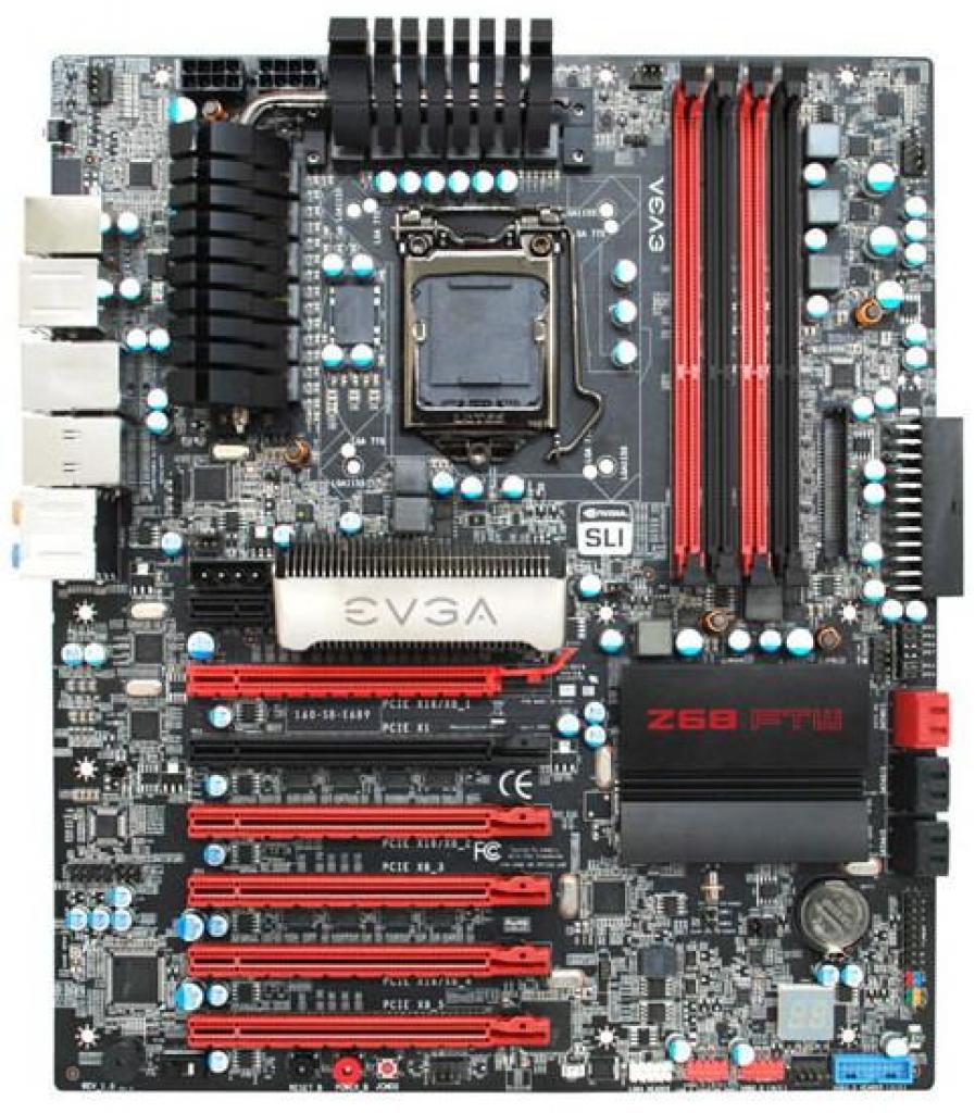 [07/08/2011] EVGA Z68-Lineup: Sämtliche Mainboards unterstützten SLI. Das FTW bietet zusätzliche Features. (1)
