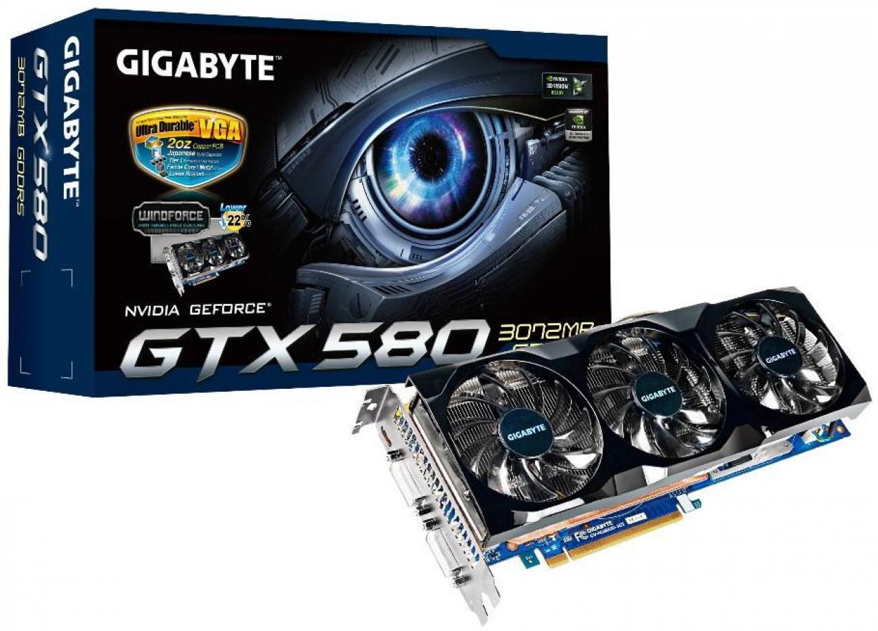[22/08/2011] Gigabyte: Geforce GTX 580 mit 3 GiByte Speicher und Windforce X3 (2)