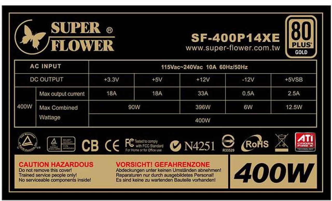 [15/09/2011] Super Flower SF-400P14XE: 400-Watt-Netzteil mit 80 Plus (1)
