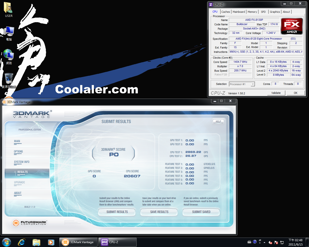 [20/09/2011] FX-8120 @ 4,0 GHz (CPU-NB @ 2,6 GHz)