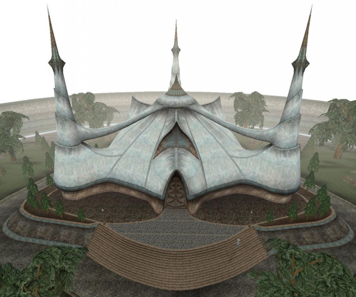 [15/09/2011] Gramfeste ist die Hauptstadt von Morrowind, das gleichnamige Spiel (The Elder Scrolls III) spielt aber nur auf der Insel Vvardenfell; erst das Add-on Tribunal führt in die Stadt