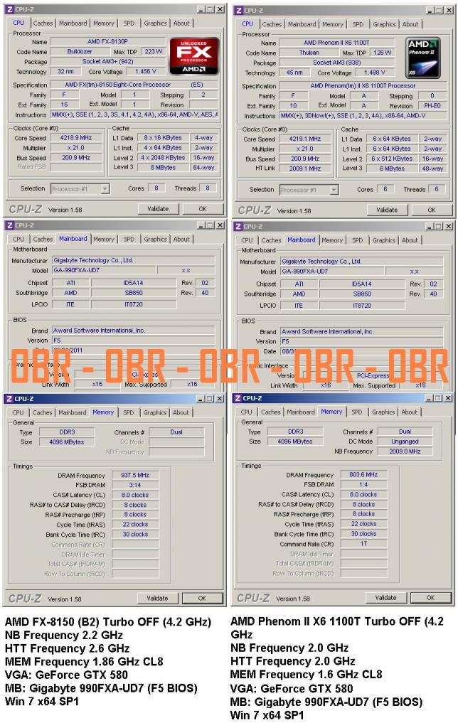 [19/09/2011] Bulldozer FX-8150 gegen Phenom II X6 im Taktvergleich-Benchmark (1)