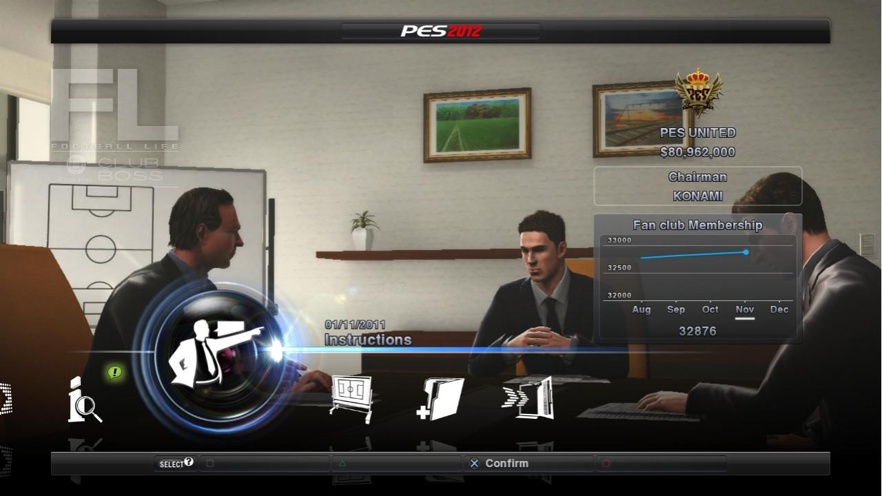 [26/09/2011] Spielmodi: PES 2012 Pro - Be a Legend, Club-Boss und Meister-Liga sind die bisher bekannte Spielmodi. PES 2012 muss sich also in Sachen Vielfalt nicht vor der Konkurrenz verstecken.