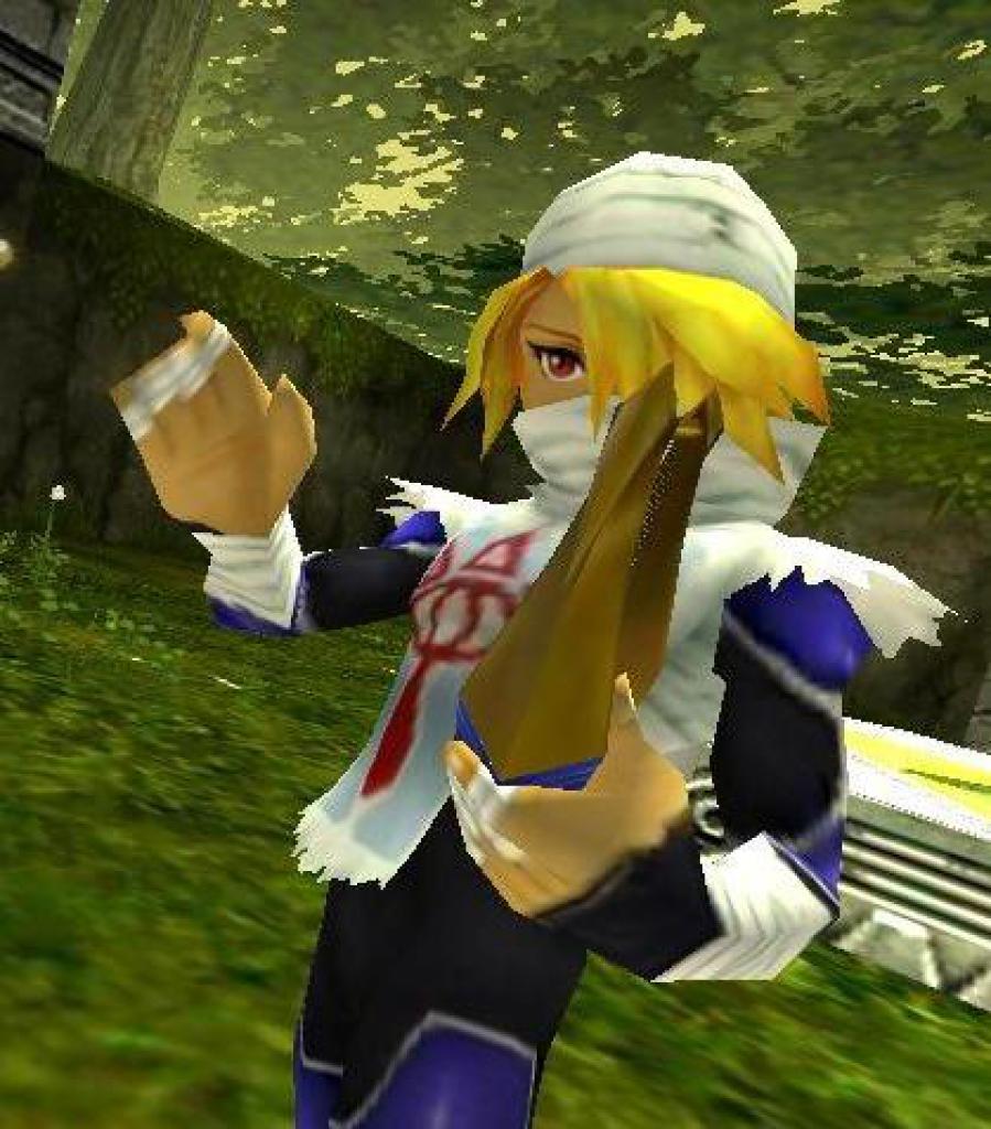[15/09/2011] Shiek ist das Alter Ego der Prinzessin und tauch in Ocarina of Time immer auf um Link zu helfen