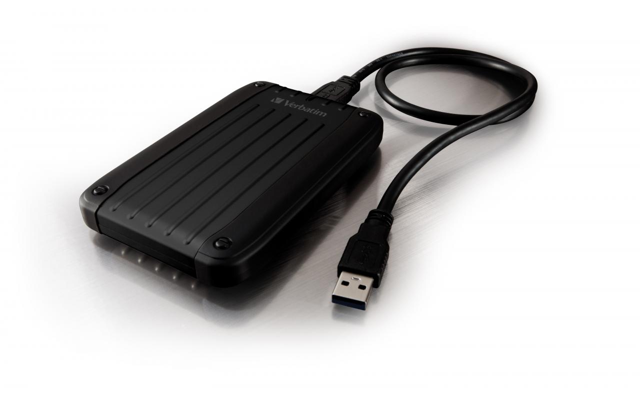 [03/09/2011] Die robuste externe USB-3.0-Festplatte mit dem grünen Knopf - Verbatim Store 'n' Go Traveller (7)