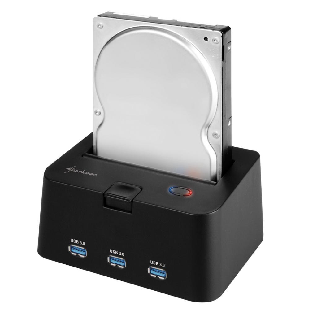[03/09/2011] Sharkoon veröffentlicht Festplattendock SATA Quickport H3 mit USB-3.0-Anschluss und -Hub (4)