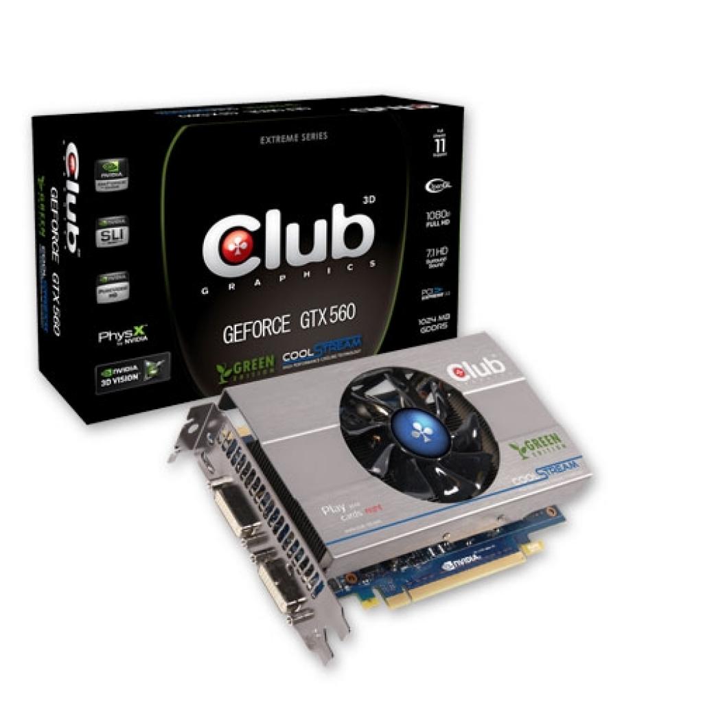 [17/09/2011] Club 3D Geforce GTX 560 ohne Ti in der Green Edition: Niedrigere Leistungsaufnahme auch für kleine Schwester der Titanium