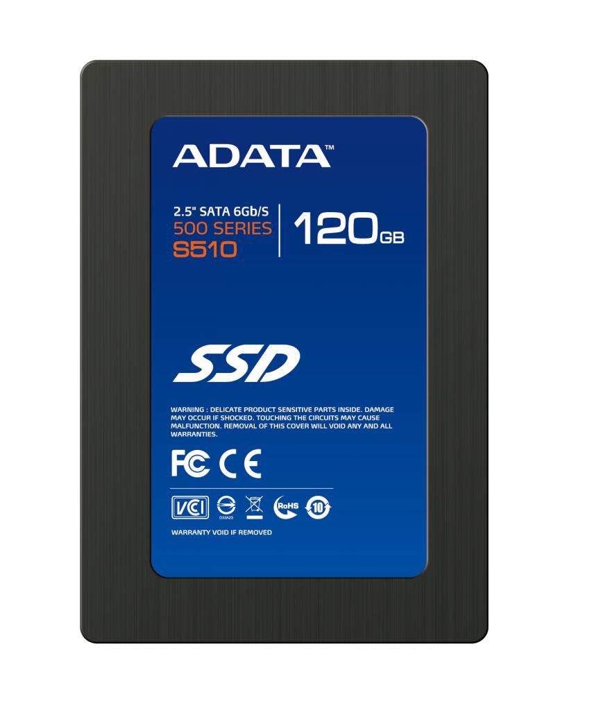 [20/09/2011] Adata kündigt S510-SSD mit 120 GByte an