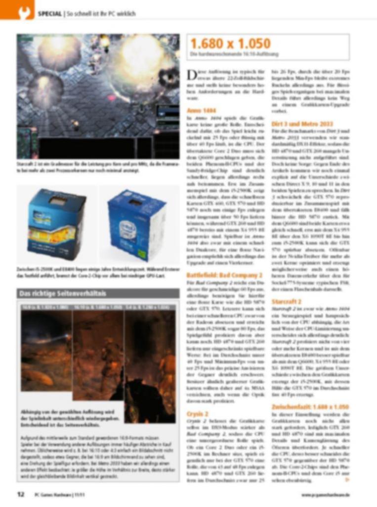 [28/09/2011] So schnell ist Ihr PC wirklich: Vorschau auf das Special-Thema der PCGH 11/2011 (2)