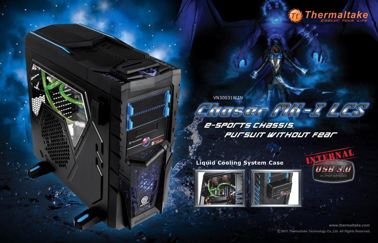 [26/09/2011] Thermaltake Chaser MK-I LCS: E-Sport-Gehäuse mit Wasserkühlung (2)