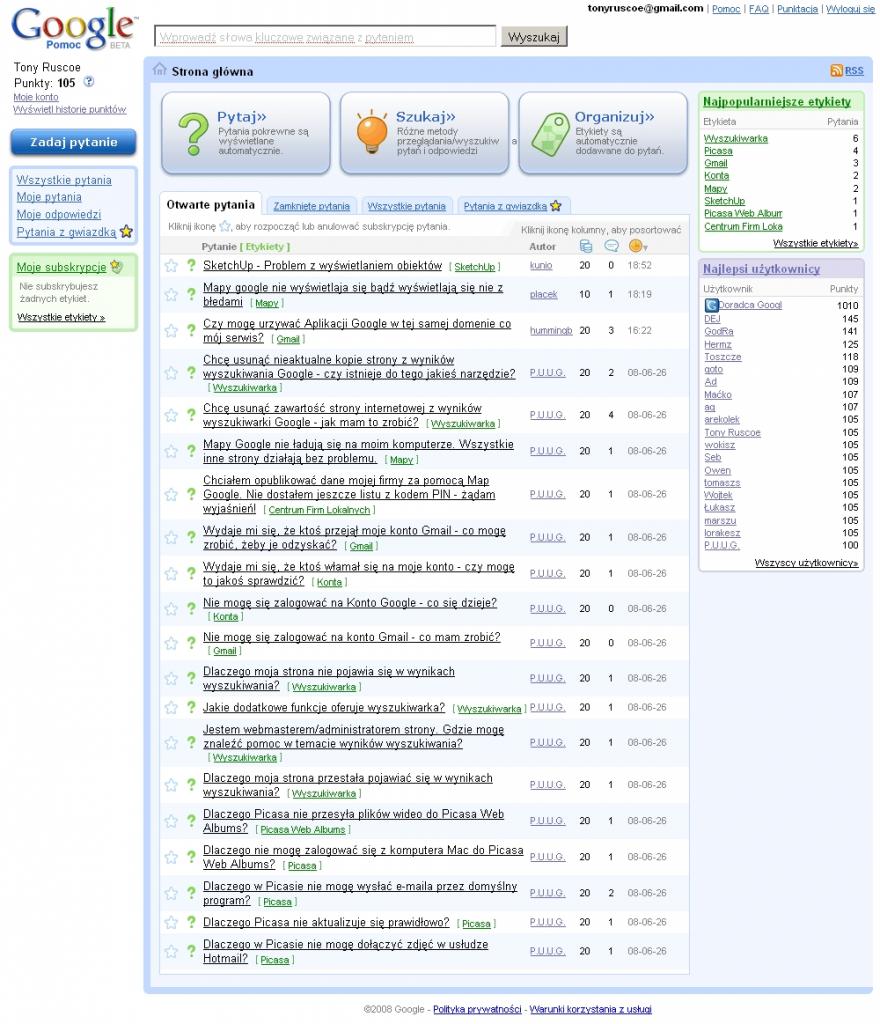 [18/10/2011] Google Answers - hier sollten Anwender quasi eine Datenbanken mit Fragen zu allen möglichen Themen finden. Google wollte so Experten anlocken. Es gab sogar ein Belohnungssystem. Ende 2006 war aber Ende der Fragestunde.
