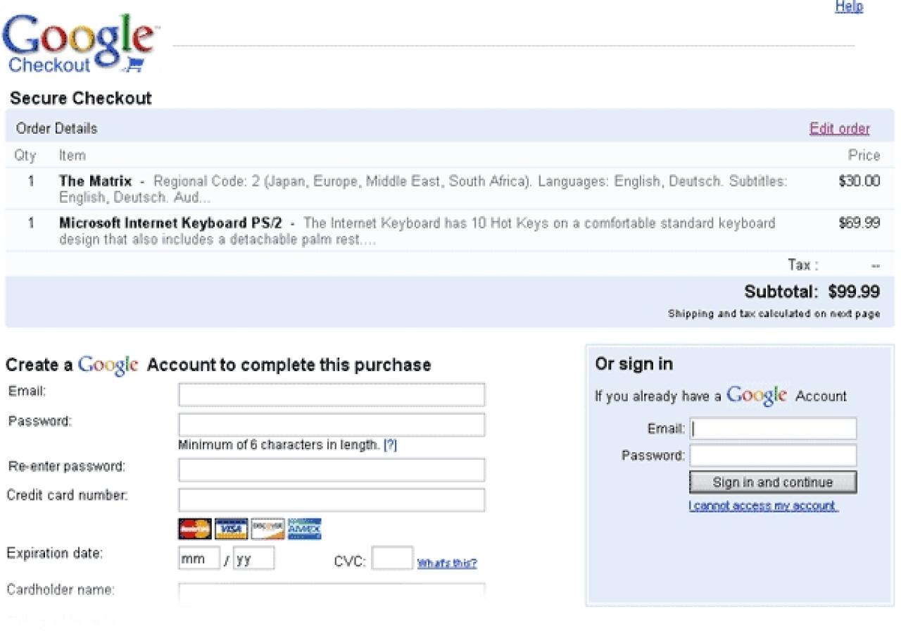 [18/10/2011] Google Checkout - derzeit und nach der Ebay-Sperrung ist der Google-Bezahldienst nicht besonders gefragt.