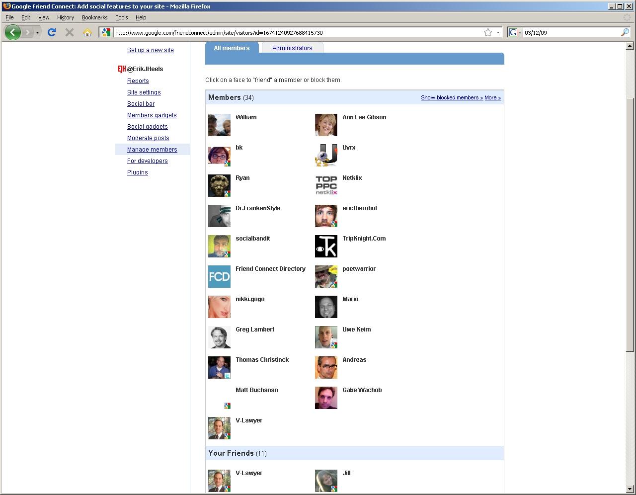 [18/10/2011] Google Friends Conect - hier hat Facebook derzeit mit dem Open Graph Protocol noch mehr Funktionen im Angebot.