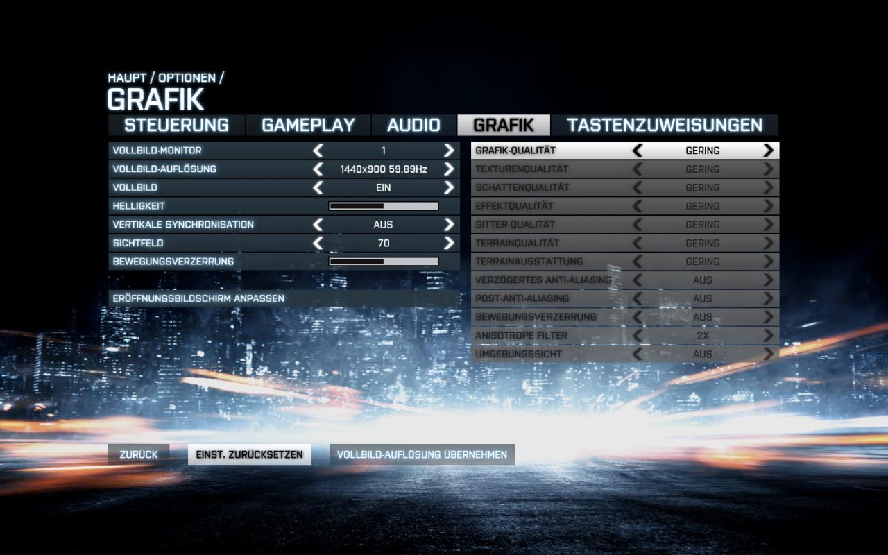 [26/10/2011] 09 Einstellung Gering Battlefied 3