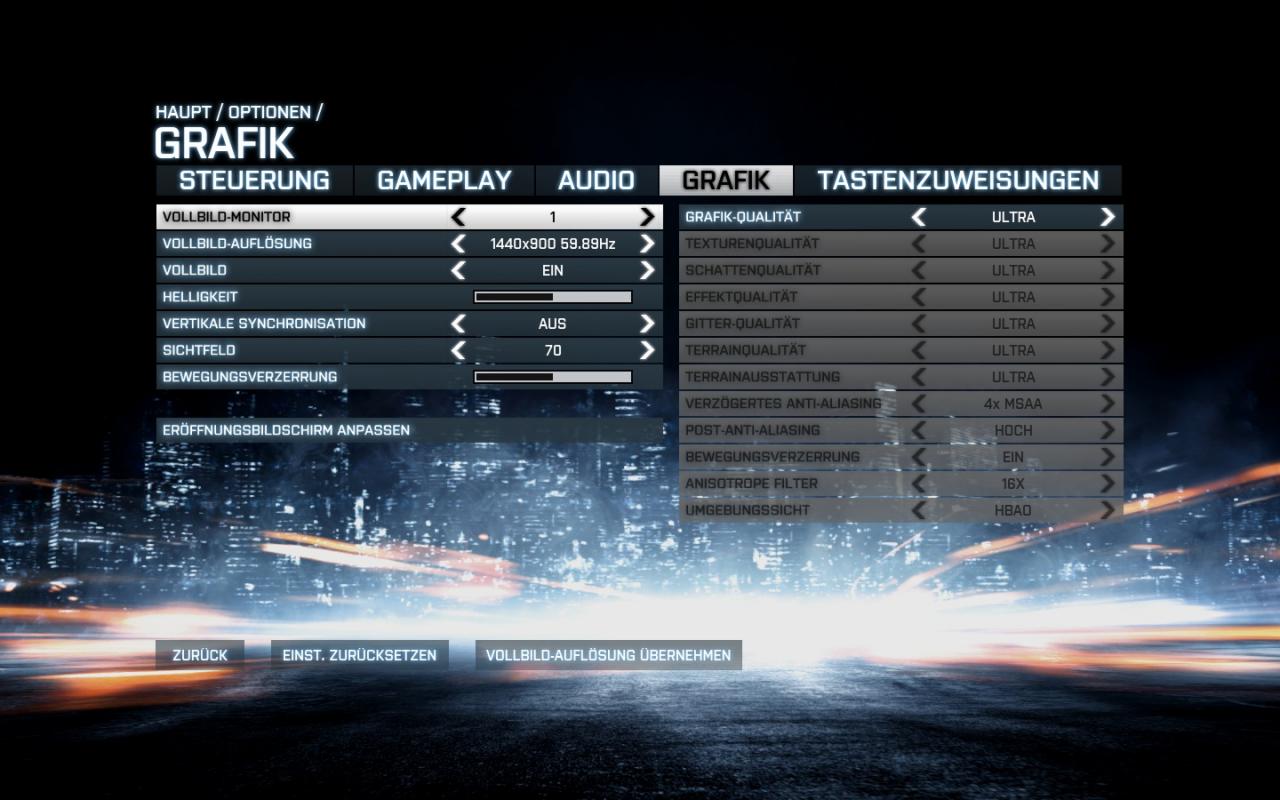 [26/10/2011] 12 Einstellung Ultra Battlefied 3