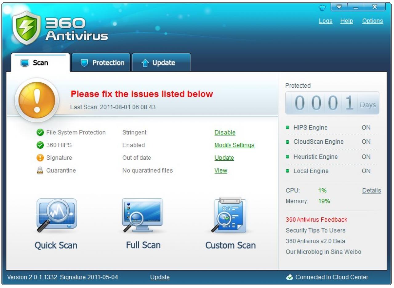 [31/10/2011] Platz 11: Qihoo 360 Antivirus 2 - Malware-Schutz: 5,0 Punkte; Malware-Entfernung: 4,5 Punkte; Performance/Bedienung: 3,0 Punkte; Summe: 12,5 Punkte - Anbieter