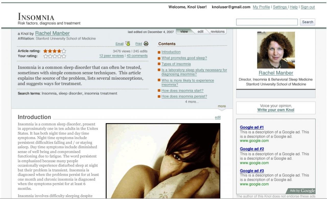 [18/10/2011] Google Knol - eine Wikipedia-Alternative von Google. Wurde auch eingestellt.