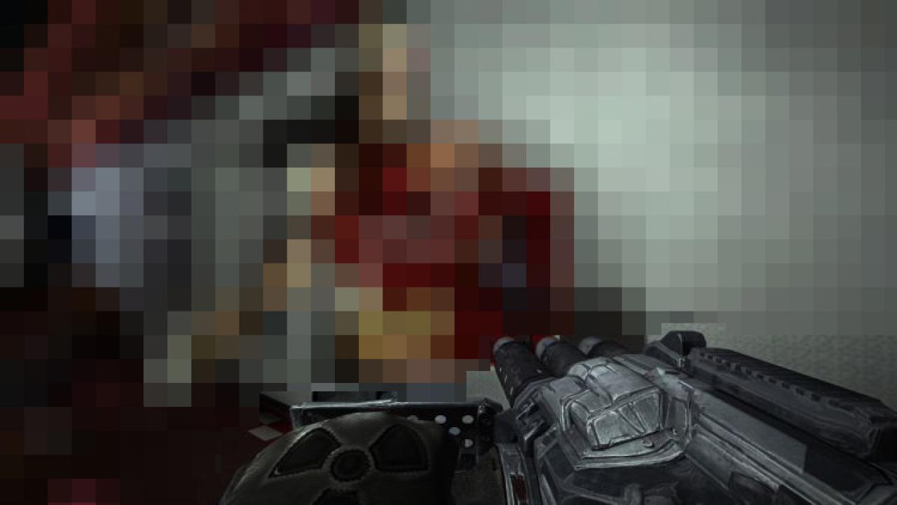 [21/10/2011] Pixelsalat und eine fette Waffe mit Nuklear-Logo. Welches Spiel suchen wir? (3 Punkte)