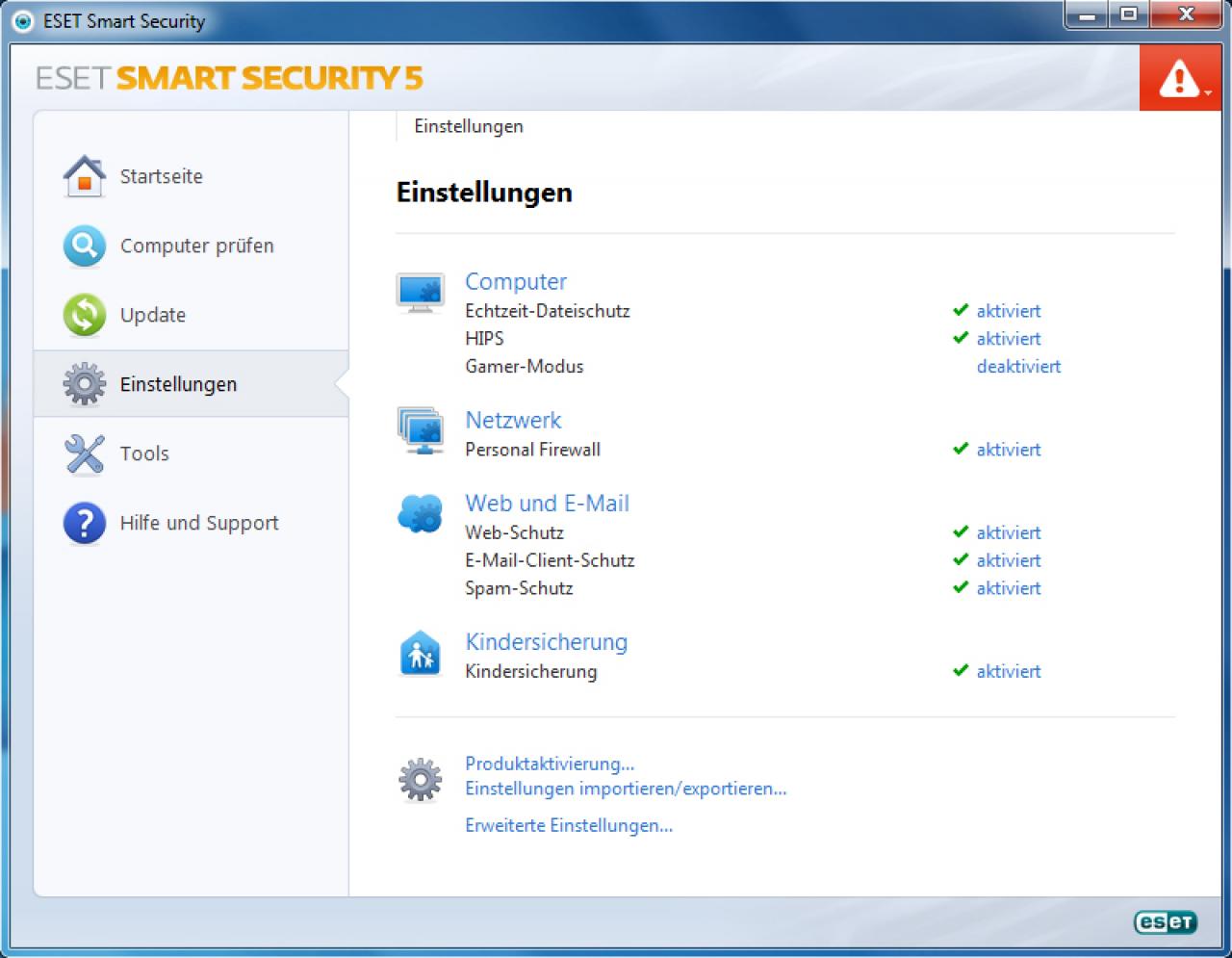 [31/10/2011] Platz 17: Eset SmartSecurity 4 2 - Malware-Schutz: 3,5 Punkte; Malware-Entfernung: 2,5 Punkte; Performance/Bedienung: 5,0 Punkte; Summe: 11,0 Punkte - Im PCGH-Preisvergleich suchen