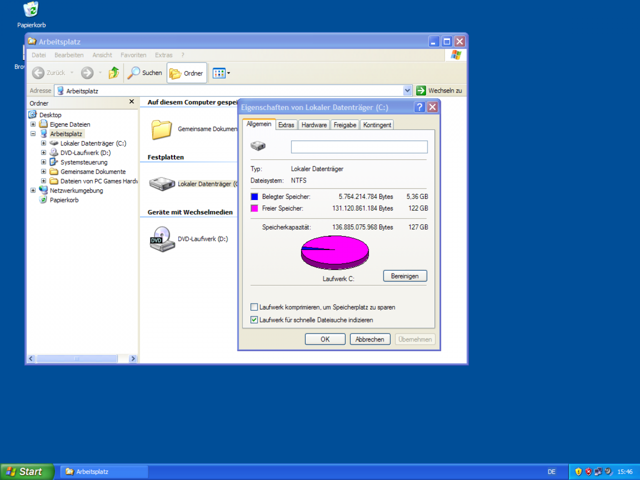[24/10/2011] Windows XP war damals das erste direkt auf den Endanwendermarkt abzielende Microsoft-Betriebssystem mit der Unterstützung des fortschrittlichen Dateiformats NTFS. Gab's gewiss schon früher, aber nun endlich auch für die breite Masse.