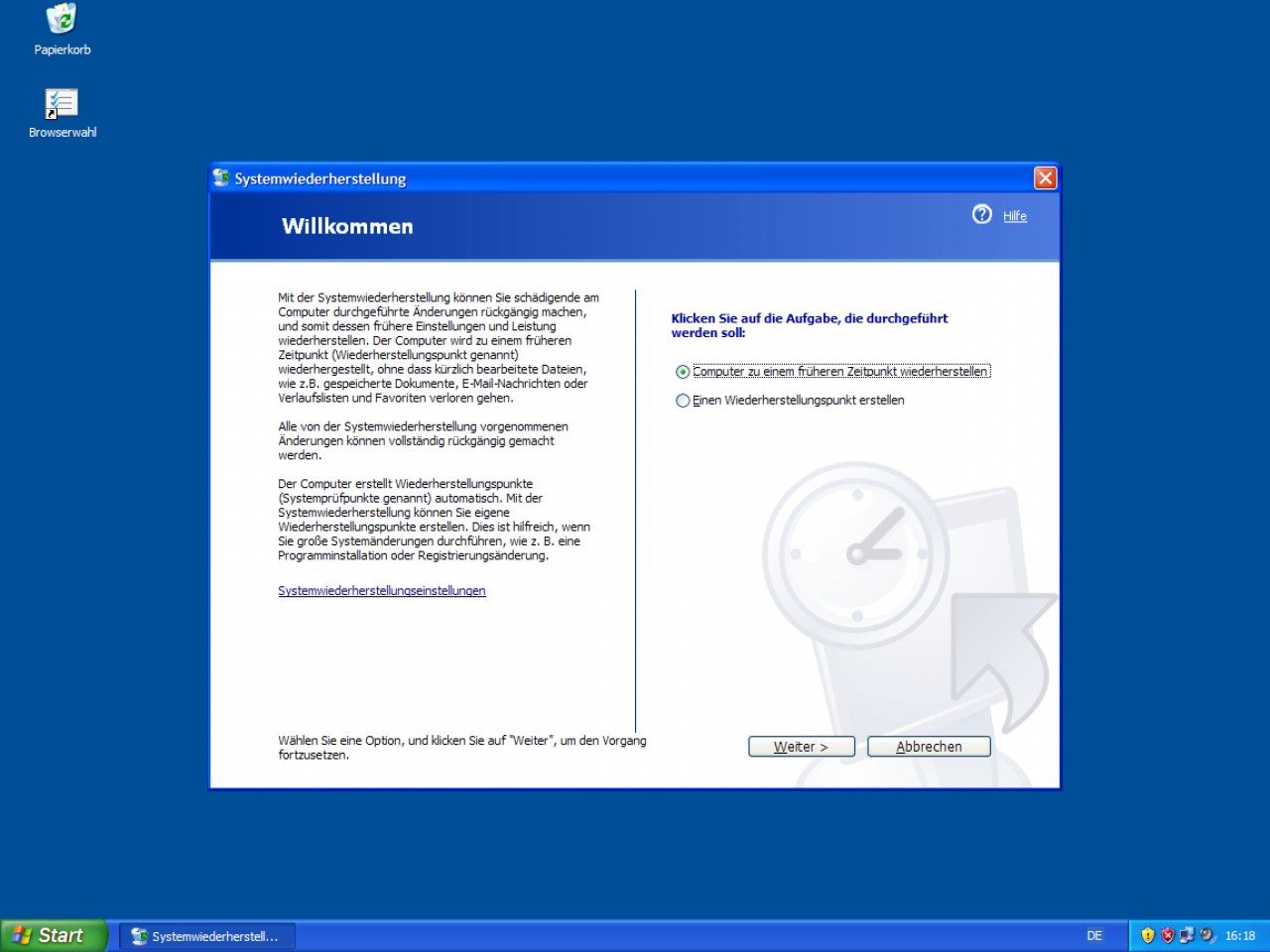 [24/10/2011] Mit Windows XP wurde die Systemwiederherstellung auf NT-Kernels eingeführt, die so manch einem die Installation doch noch rettete, wenn der Schaden nicht allzugroß war. Besonders für weniger versierte eine gute Lebensversicherung.