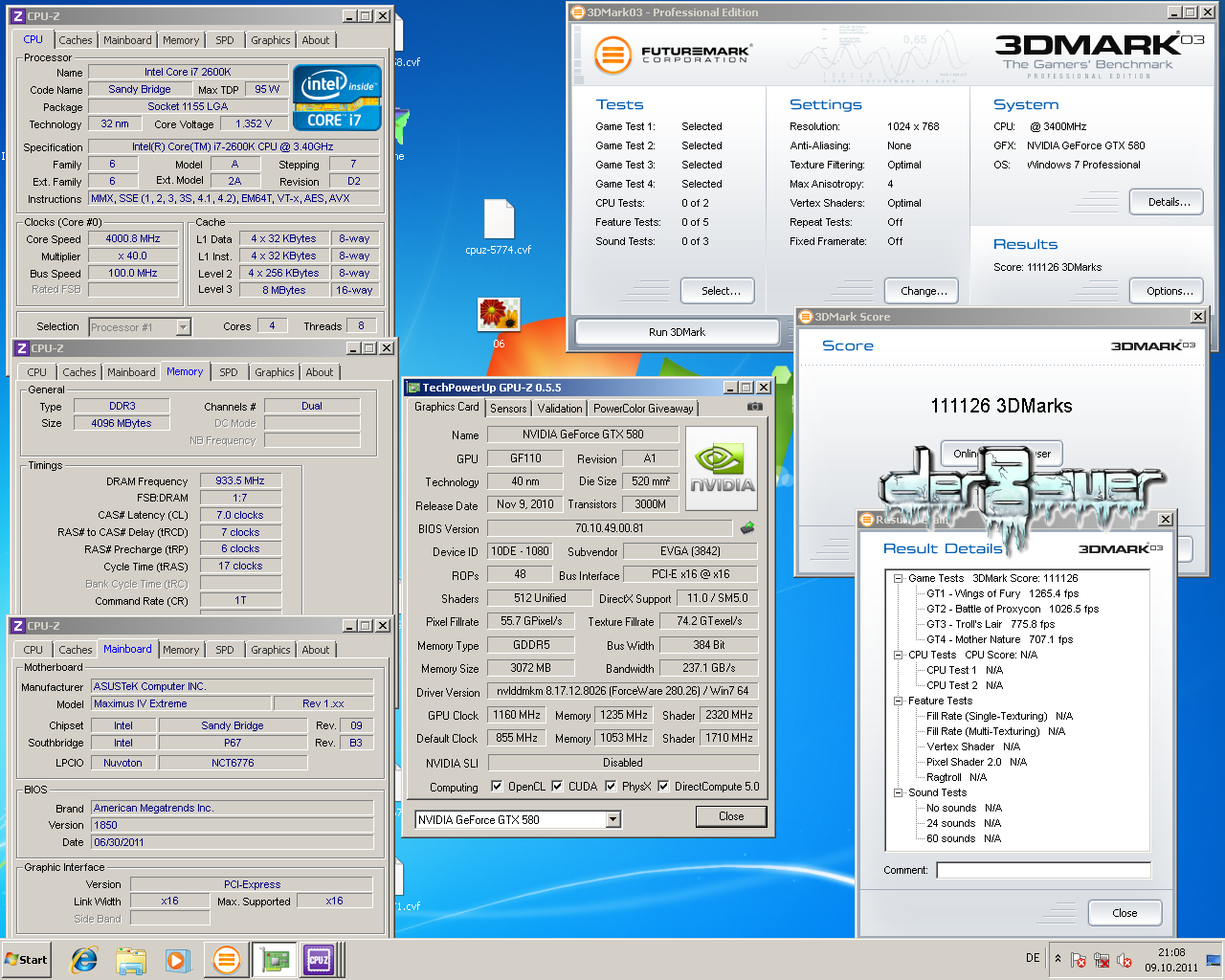 [10/10/2011] Evga Geforce GTX 580 Classified: Extreme-OC mit Trockeneis (7)