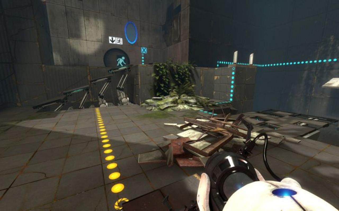 [21/10/2011] Sie sehen einen Ausschnitt aus Portal 2. Da die Engine im Vergleich zum ersten Teil nur geringfügig verbessert wurde, gibt es auch für Portal 1 einen Punkt. 