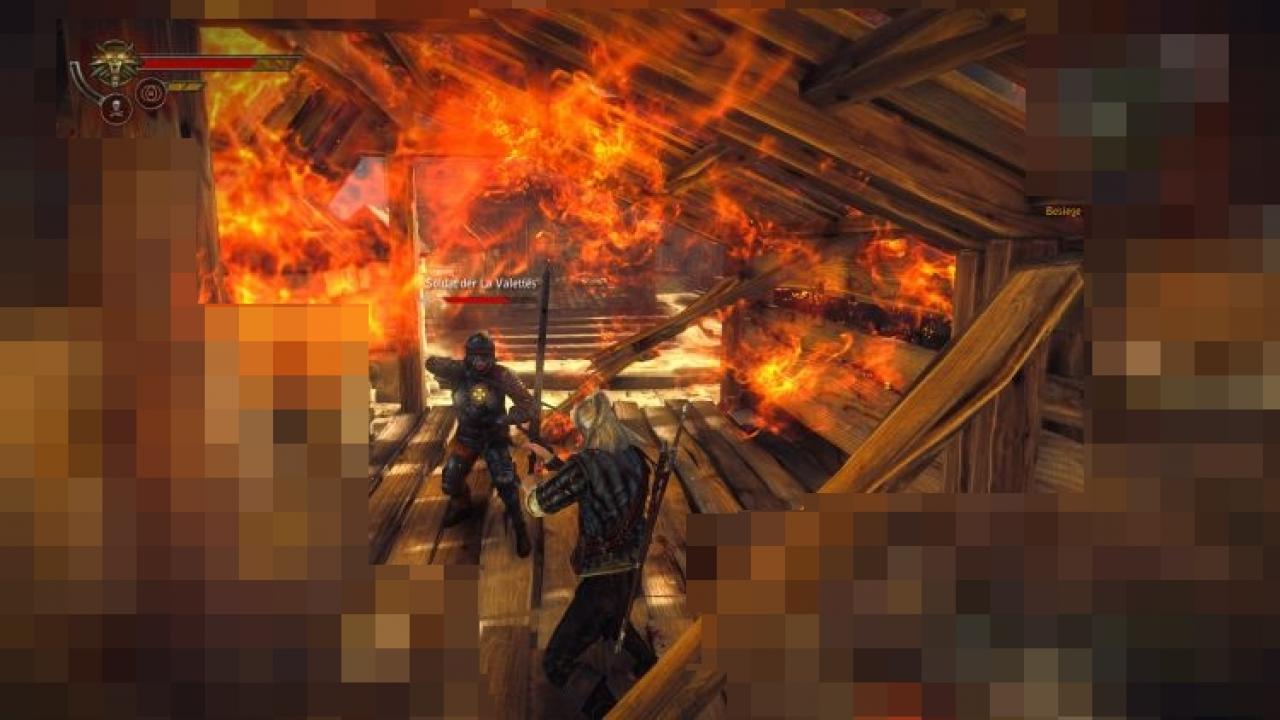 [21/10/2011] Der Protagonist Gerald nimmt dennoch den Kampf mit Soldat und Drache auf. (1 Punkt)