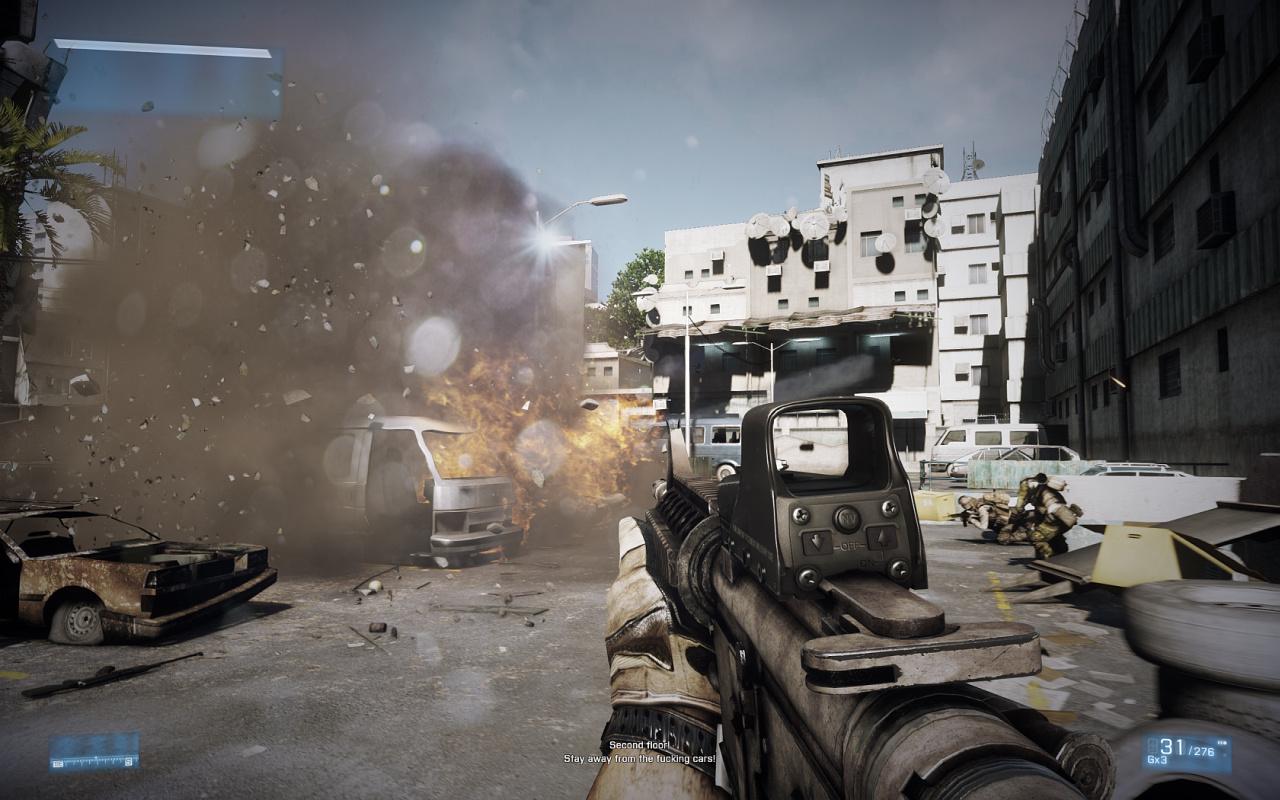 [21/10/2011] Battlefield 3: Die PCGH-Grafikkarten-Testszene (nicht 1:1 abgebildet)