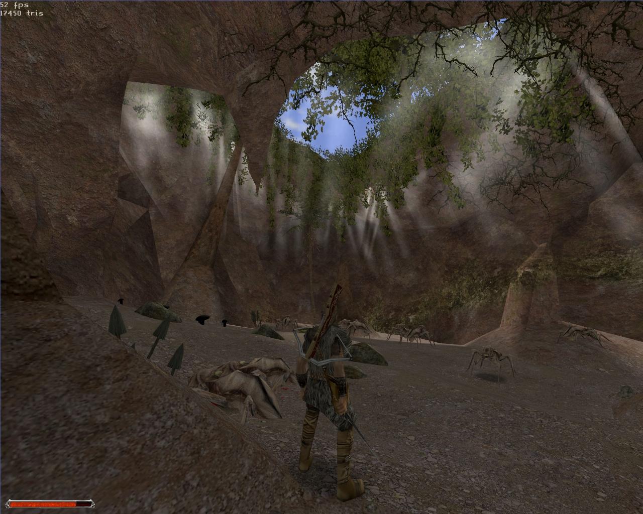 [25/10/2011] Gothic 2 (2002) + Die Nacht des Raben (2003): Crawler gilt es natürlich auch in Gothic 2 zu schnetzeln.