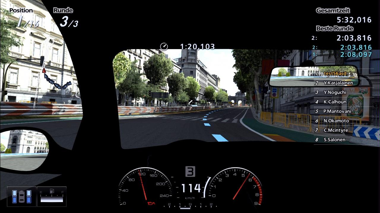 [13/10/2011] Gran Turismo 5 (Rennsimulation für PS3); Entwickler: Polyphony Digital; Technik: Fotomodus für Screenshots (entspricht nicht der Spielgrafik), hochwertiges Lenkrad erhältlich.