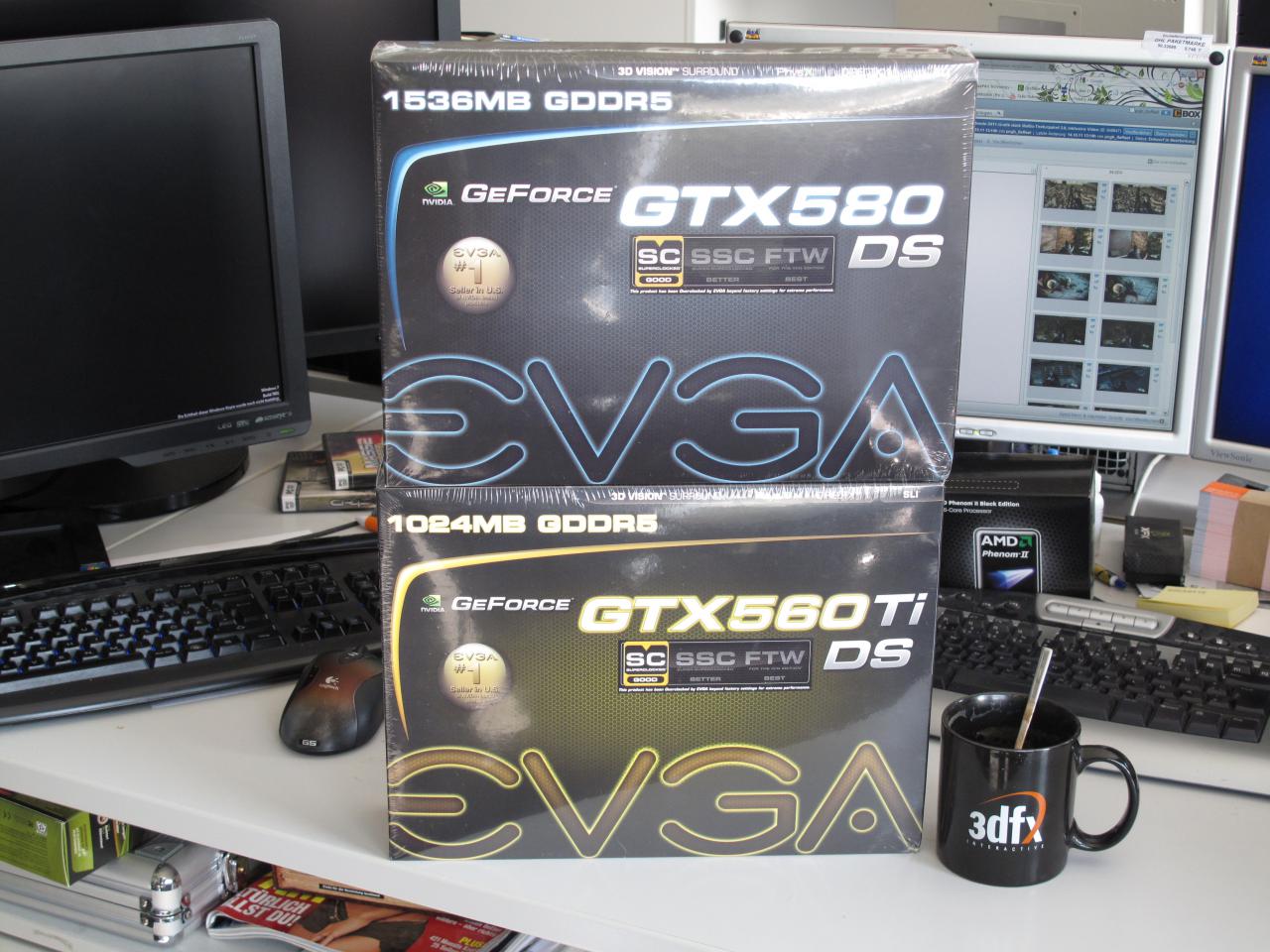 [14/10/2011] Von Caseking erreichte uns ein Paket mit zahlreichen Grafikkarten, die wir noch nicht im Test hatten. Neben den Geforce-Eigendesigns von Evga werden wir auch überprüfen ... 