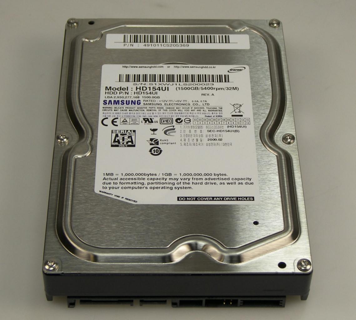[31/10/2011] Preis-Leistungs-PC AMD: Festplatte: Samsung Ecogreen F2 HD154UI (1.500 GByte, 5.400 U/Min.) - Ca. € 95,-