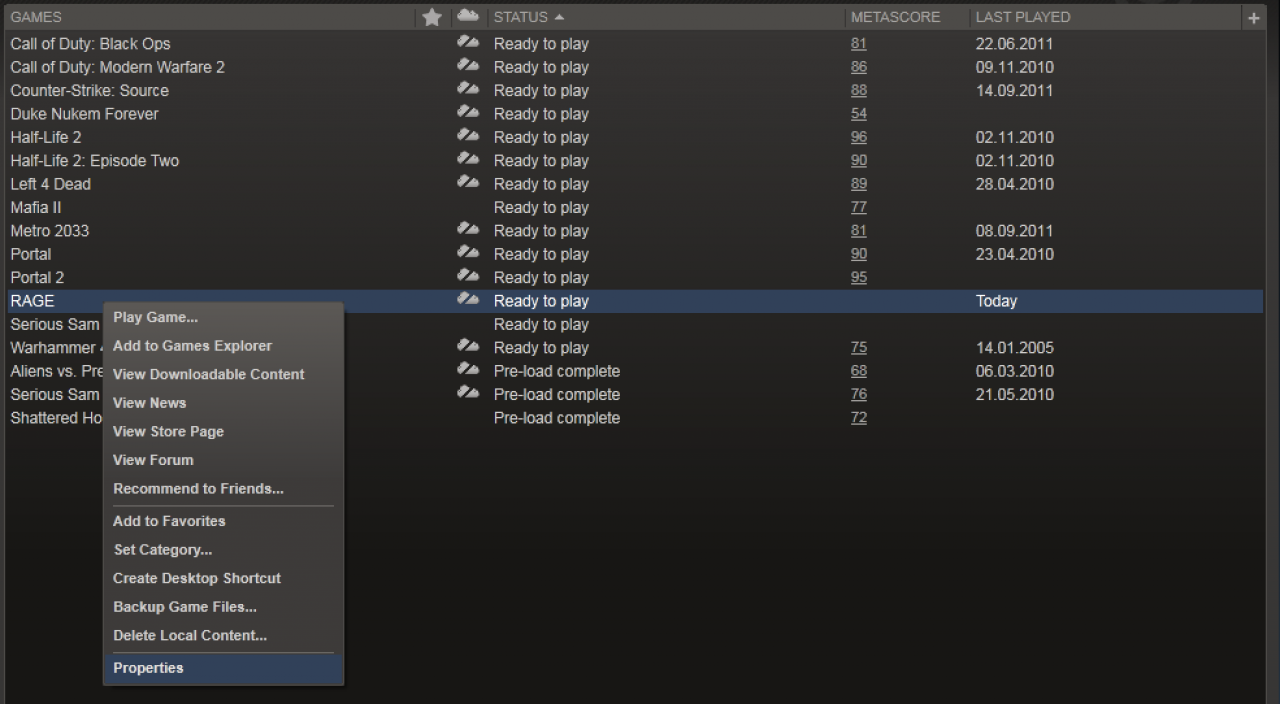 [05/10/2011] Rage in Steam optimieren (1)