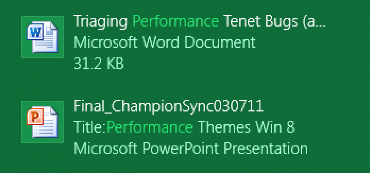 [22/10/2011] Windows 8 Suche: In drei Gruppen gegliedert soll die neue Suchfunktion noch schneller ans Ziel führen. Datei, Einstellung oder Programm, das kann der Suchende nun schneller herausfiltern. (5)